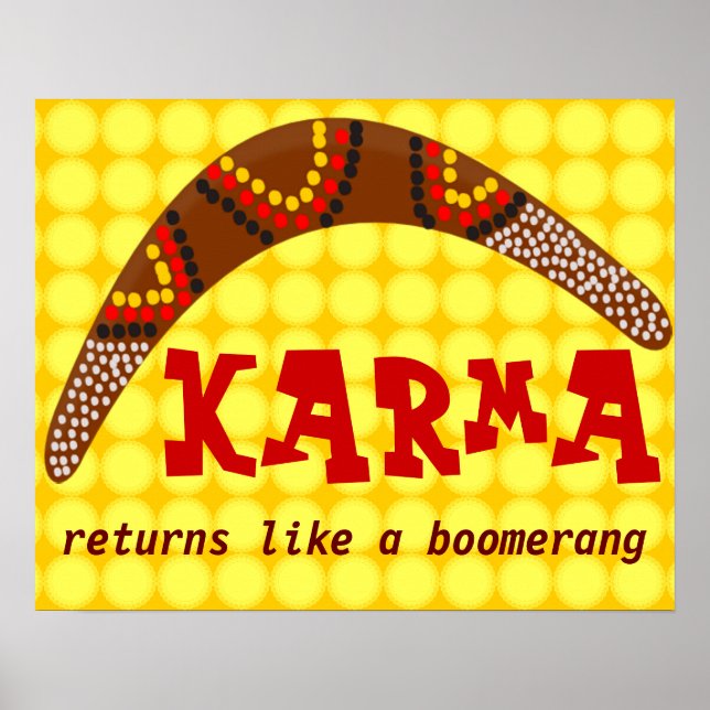 Karma-Poster Poster (Vorne)