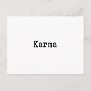 Karma Postkarte