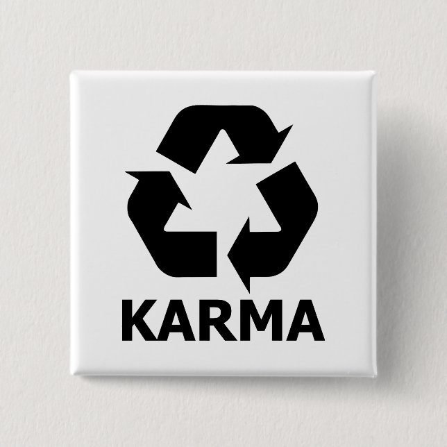 Karma recyceln button (Vorderseite)