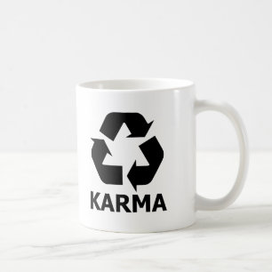 Karma recyceln tasse
