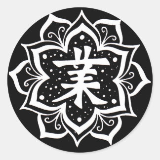 Karma Runder Aufkleber