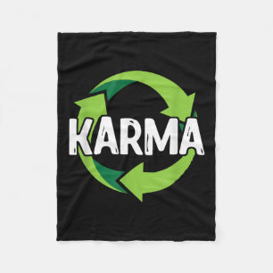 Karma Schicksal Meditation Recycling Umwelt P Fleecedecke
