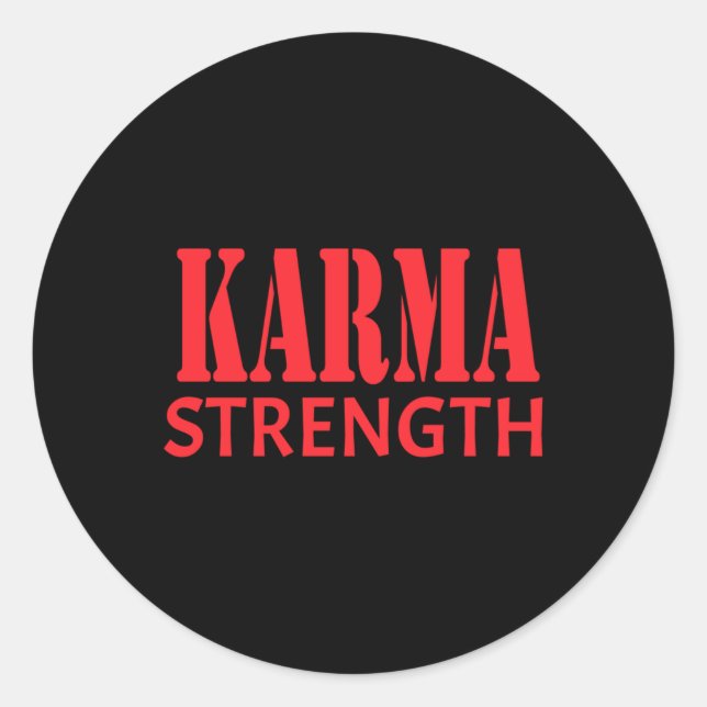 Karma Strength Sticker (Vorderseite)