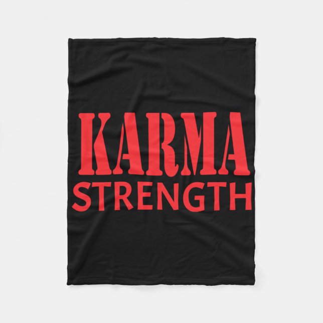 Karma Strength Sticker Fleecedecke (Vorderseite)