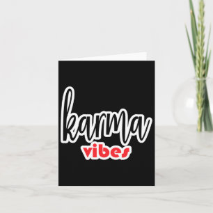 Karma Vibes Sticker Karte