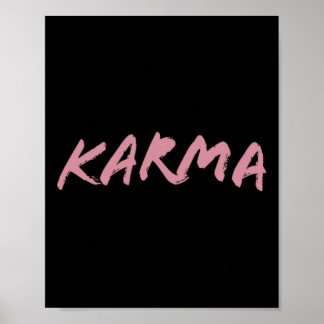 Karma-Yoga-Aussage Zitat Hinduismus Buddhismus Sch Poster