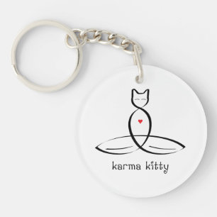 KarmaKitty - extravaganter Arttext Schlüsselanhänger