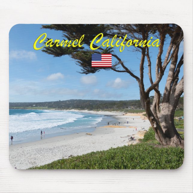 KARMEL AM MEER - MONTEREY KALIFORNIEN USA MOUSEPAD (Vorne)
