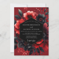 Karmesinrote Leidenschaftliche Flora-Hochzeit