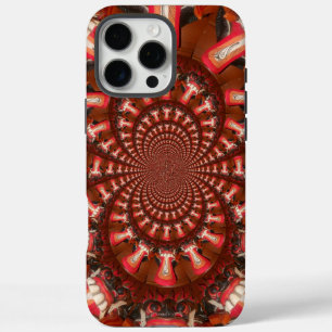Karmesinroter Puls   Kaleidoskop Zunge Abstrakte K iPhone 16 Pro Max Hülle
