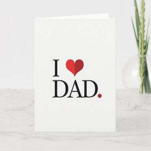 Karmesinrotes Herz Papa Karte