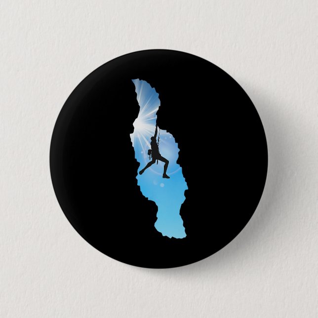 Karmin Klettern für Bergsteiger und Kletterer, Ro Button (Vorderseite)