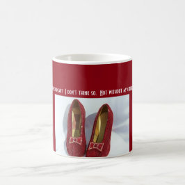 Karminrote Pantoffel-Tasse Tasse