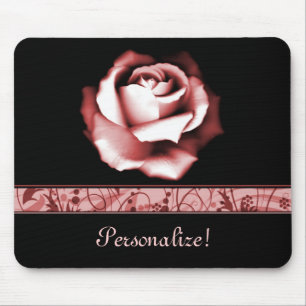 Karminrote Rose Mousepad