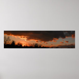 Karminroter Himmel Poster