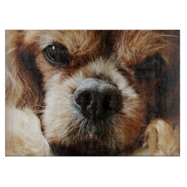 Karminroter Kavalier Schneidebrett (Vorderseite)