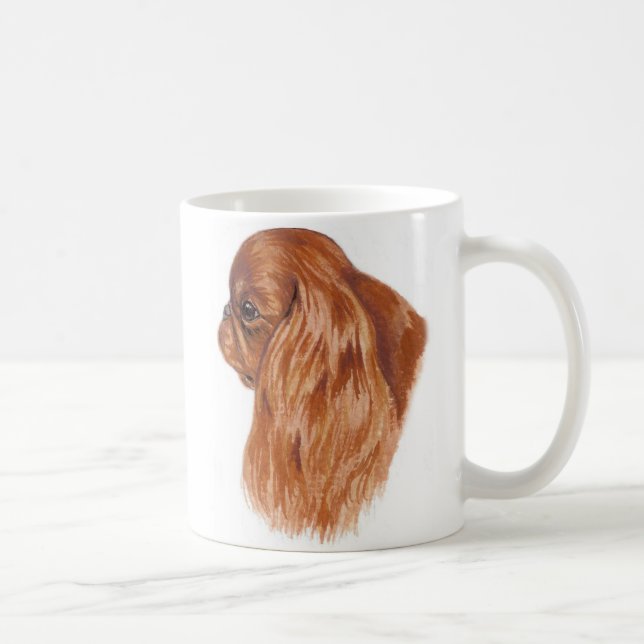Karminroter König Charles der Tasse Spaniel (nicht (Rechts)