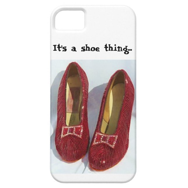 Karminroter Pantoffel-Handyfall Case-Mate iPhone Hülle (Rückseite)