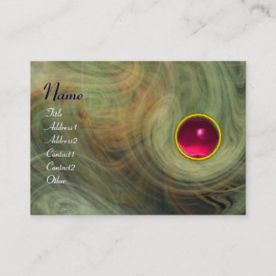 KARMINROTES grünes gelbes graues rotes Rosa der Visitenkarte