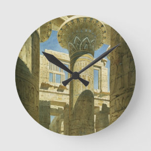 Karnak, c.1866 (w/c, paper) runde wanduhr