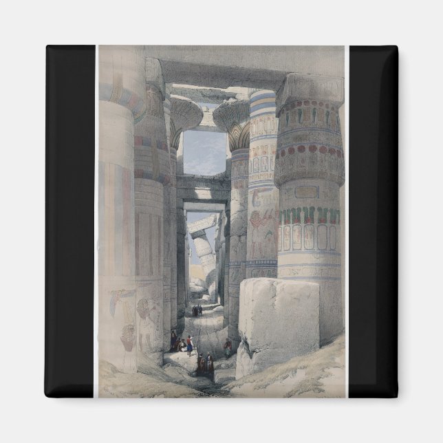 Karnak - Dromos oder erster Hof des Tempels Magnet (Vorne)