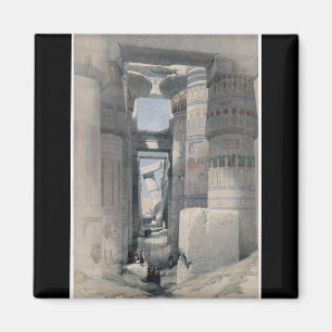 Karnak - Dromos oder erstes Gericht des Tempels Magnet