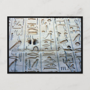 Karnak-Glyphen Postkarte