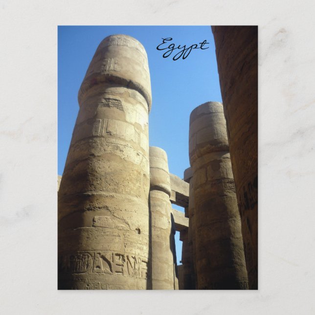 Karnak-Säule Postkarte (Vorderseite)