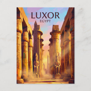 Karnak-Tempelkomplex Ägypten Postkarte