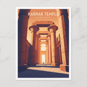 Karnak-Tempelkomplex Luxor Ägypten Reiseandenken Postkarte