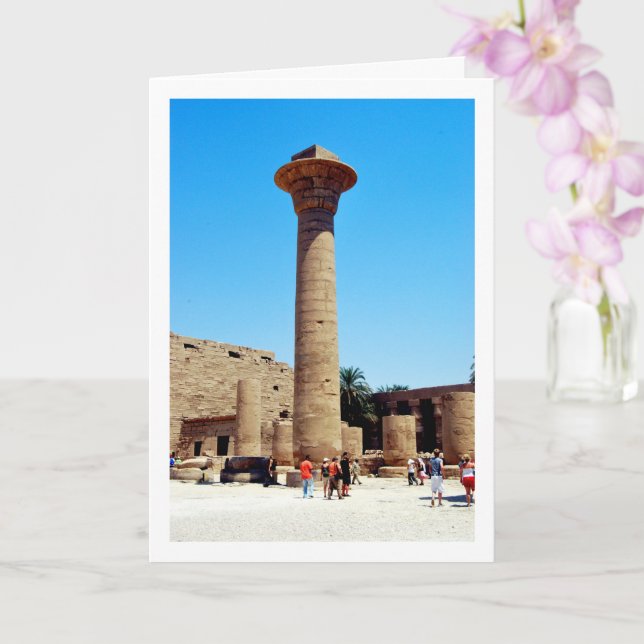 Karnak Temple Column, Luxor, Ägypten Karte (Orchidee)