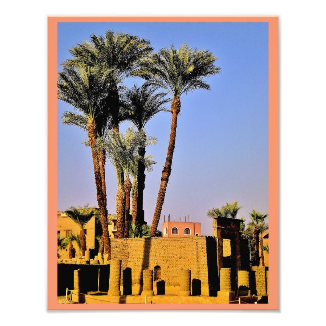 Karnak Temple Date Trees Fotodruck (Vorne)
