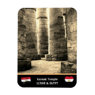Karnak Temple & Hieroglyphs Säulen /Altes Ägypten Magnet
