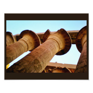 Karnak Temple Pillars Fotodruck