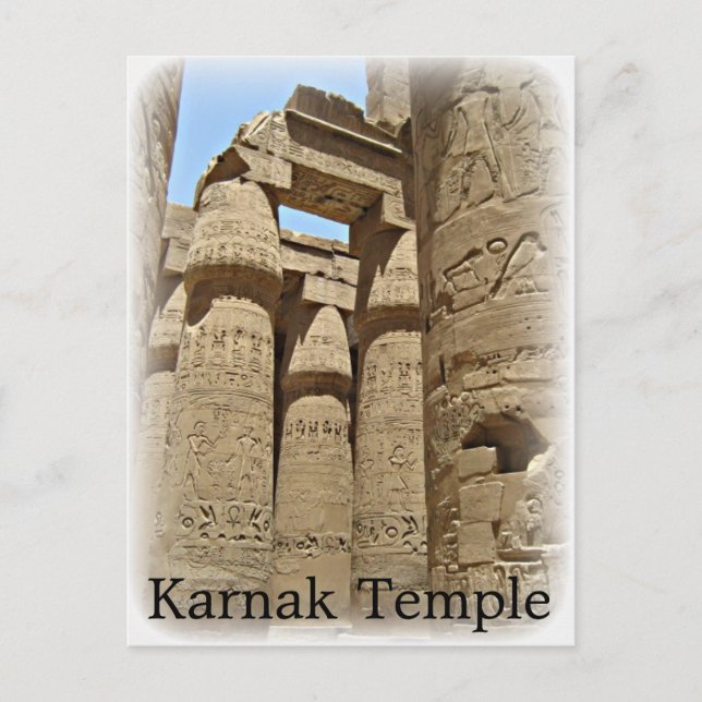 Karnak Temple Postcard Postkarte (Vorderseite)