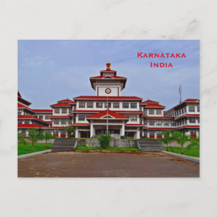 Karnataka Indien Vintage Tourismus Reise Hinzufüge Postkarte