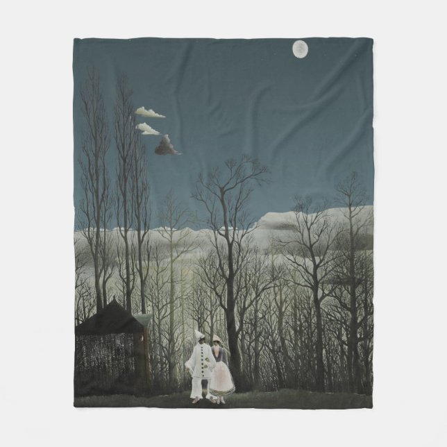 Karneval Abend, Henri Rousseau Ölgemälde 1886 Fleecedecke (Vorderseite)
