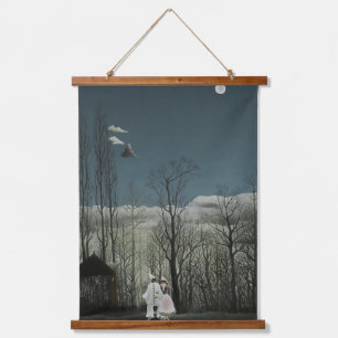 Karneval Abend, Henri Rousseau Ölgemälde 1886 Wandteppich Mit Holzrahmen