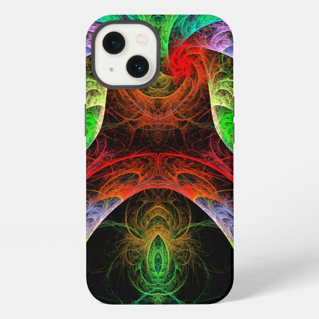 Karneval Abstrakte Kunst iPhone Hülle (Rückseite)