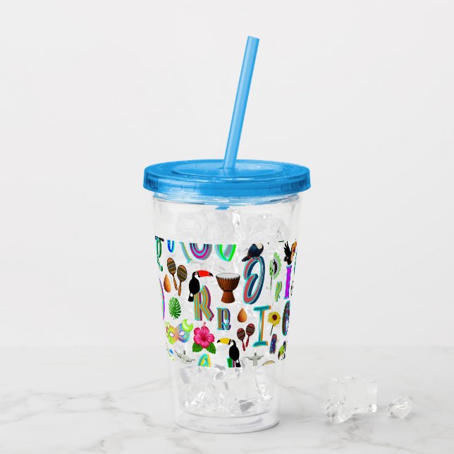 Karneval Acryltrinkbecher (Rückseite Ice)