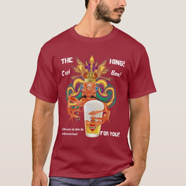 Karneval alle Art-Mann-französischen dunklen T-Shirt (Vorderseite)