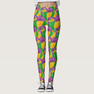 Karneval-Aquarell Pointillize Tarnung Leggings