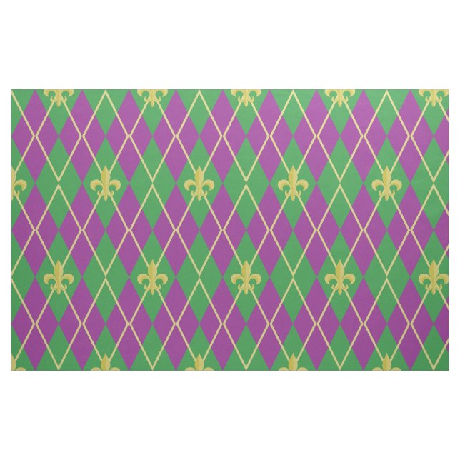 Karneval Argyle Stoff (Fat Quarter (45,7 x 55,9 cm))