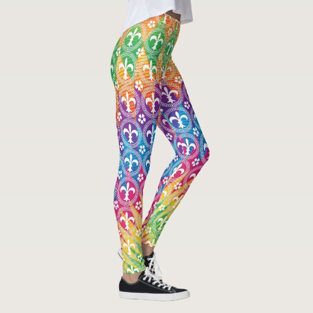 Karneval-Art bunt Leggings (Rechts)