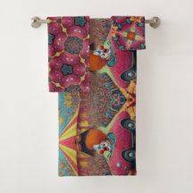 Karneval Chaos Bath Handtuch Set