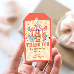 Karneval Circus & Animals Geburtstag Vielen Dank Geschenkanhänger