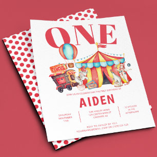 Karneval Circus Big 1. Geburtstag Einladung