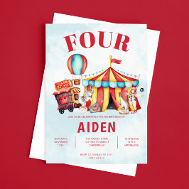 Karneval Circus Festival 4. Geburtstag Einladung