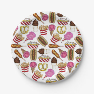 Karneval Circus Staat Fair Foods Geburtstagsparty Pappteller