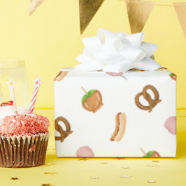 Karneval Circus Staat Messe Snacks Wrapping Paper Geschenkpapier